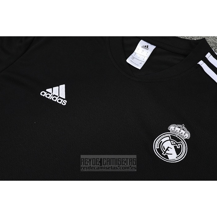 Chandal del Real Madrid Manga Corta 2022-2023 Negro y Purpura - Pantalon Corto